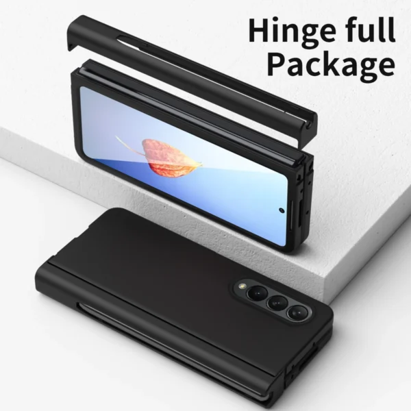 Anti-Knock Glass Protector Film Cases for Samsung Galaxy Z Fold 4 5G Fold3 Fold2 Fold4 Fold 3 2 Zfold4 S Pen Holder Case Cover - Image 2