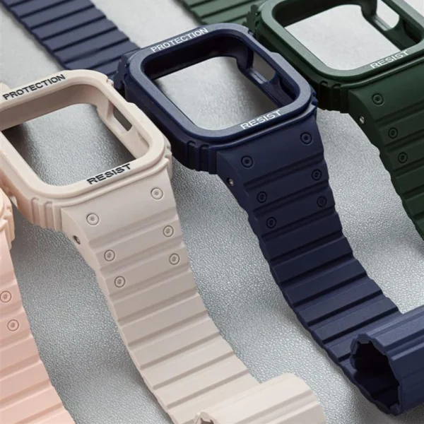 Magnetic Strap for Apple Watch Band Ultra 8 7 6 5 4 3 Silicone Loop Link Bezel for iwatch 40mm 41mm 44mm 45mm 49mm iWatch Mod 2