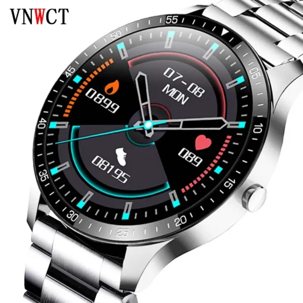 New Smart Watch Men Heart Rate Blood Pressure Information Reminder Sport Waterproof Smart Watch for Android IOS Phone
