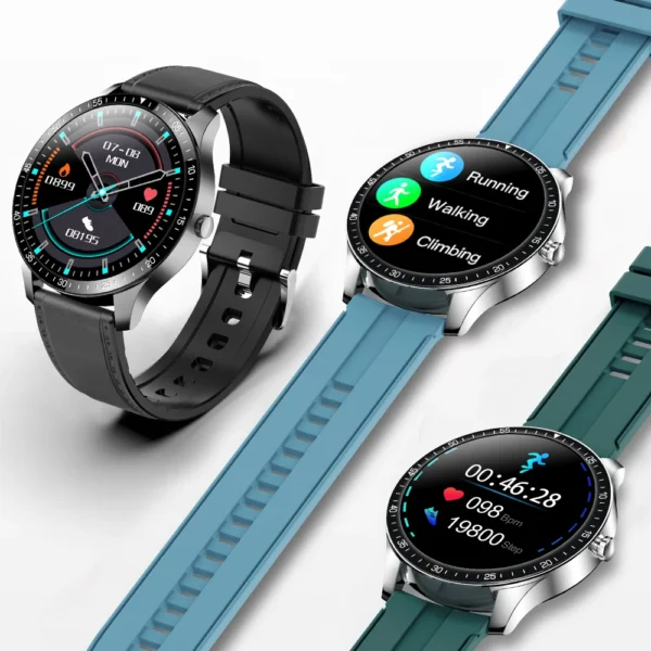 New Smart Watch Men Heart Rate Blood Pressure Information Reminder Sport Waterproof Smart Watch for Android IOS Phone 5