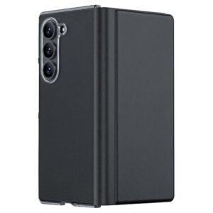 Gaffar India Magnetic Leather Flip Cover Compatible With Samsung Galaxy Z Fold 6 With Hinge Protection Microfiber Lining Scratch Resistant Protective Case Black Featured