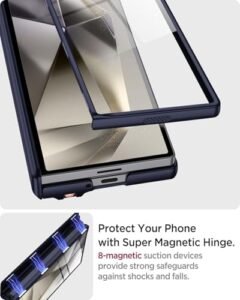 Gaffar India Ultra Hybrid Premium Matte Case For Samsung Galaxy Z Fold 6 Case With Pen Holder S Pen Not Included All Inclusive Magnetic Hinge Protection 9h Glass Screen Protector Fold 6 Case G Featured