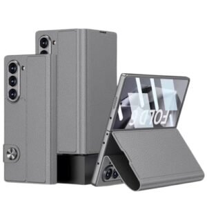 Back Cover Case For Samsung Galaxy Z Fold6 Shockproof Protective Rich Luxe Corporate Leather Case For Men Boys Featured