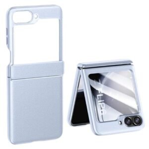 Back Cover Case For Samsung Galaxy Z Flip5 Shockproof Protective Urban Classic Grip Leather Case For Men Boys Featured