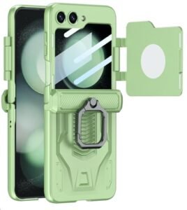 Armour Grade Back Case With Back Screen Magnetic Closer Hinge Cover For Samsung Galaxy Z Flip5 Z Flip 5 Cover Case Featured