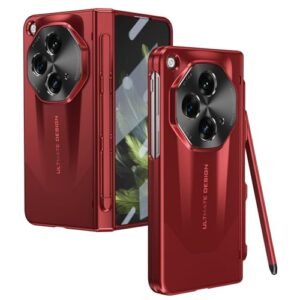 All Inclusive Oneplus Protector Case Octagon Camera Screen Protector Hinge Protection Plating Pc Cover Case Red Featured