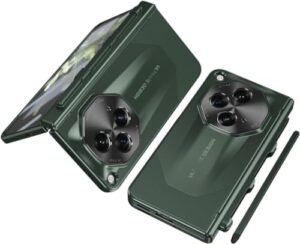 Compatible With Oneplus Open Oppo Find N3 5g Case Rugged Cover Shockproof Hard Full Body Protective Phone Case With Screen Protector Case Pen Slot And Pen Green Featured