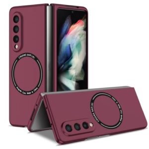 Joy Back Cover With Magnetic Charging Support For Samsung Galaxy Z Fold3 Support For Wireless Magnet Fast Charging Case Featured