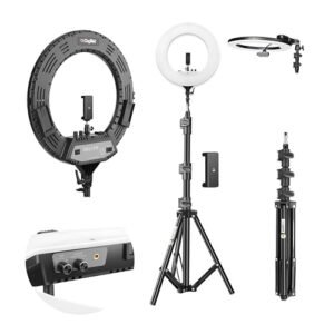 Digitek 18 Inch Led Ring Light With 158cm Stand Ac Dc Power Color Temperature Control Lighting Intensity Control Photography Video Makeup And Live Streaming Usb Powered Featured