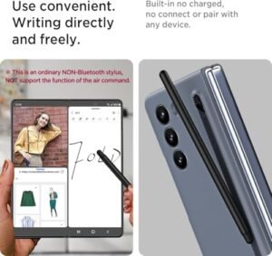 Techtrendz Ultra Slim Premium Case For Samsung Galaxy Z Fold 6 With Built In Compact S Pen Holder And Storage Slot Dark Grey Featured