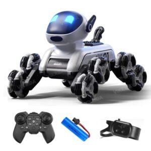 Vikrida Remote Control Cars For Kids Adults 8wd Gesture Sensor Rc Stunt Car With Light Music Rc Robot Dog Toysbirthday Toy For 6 7 8 9 10 11 12 13 Years Old Boys Girls Kidsblack Featured