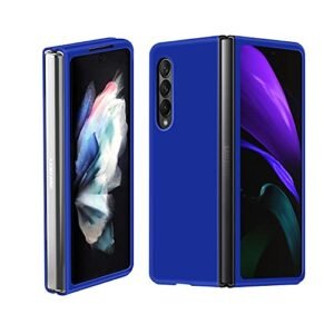 Case Creation Brand For Galaxy Z Fold 4 Back Coverhard Back Grip Matte Case 360 Protection For Samsung Galaxy Z Fold4 Galaxy Z Fold 4 Dark Sky Blue Featured