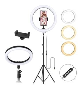 Tygot Professional Led Ring Light With 7 Feet Tripod Stand For Mobile Phones Camera 3 Temperature Mode Dimmable Lighting Photo Shoot Video Shoot Makeup More Featured