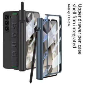 Flex Armor Ultra Hybrid Premium Strap Case For Samsung Galaxy Z Fold 6 Case With S Pen Holder Magnetic Hinge Protection Galaxy Z Fold 6 Coverscreen Protector Case For Z Fold 6 Case Silver Gallery 1