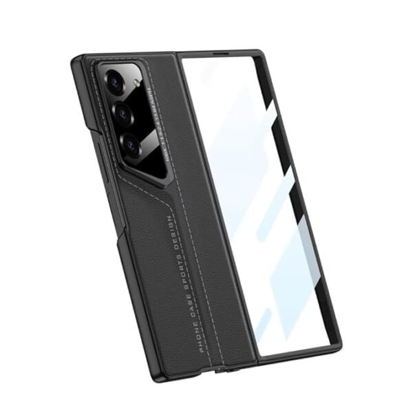 Melomon Ultra Hybrid Premium Case Compatible With Samsung Galaxy Z Fold 6 Case With S Pen Holder Kickstand Case Flip Leather All Inclusive For Samsung Galaxy Z Fold 6 Gray Gallery 3