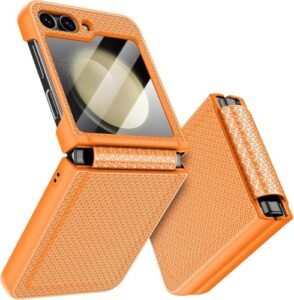 Textured Grip Hinge Protection Back Cover For Samsung Galaxy Z Flip6 Z Flip 6 With Inbuilt Glass Full Body Shockproof Hard Back Case Featured