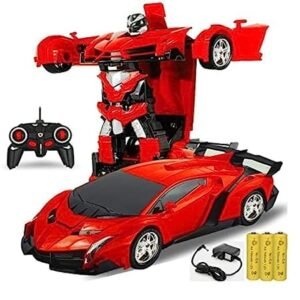 Toy Robot Cars For Kids 5 Year Old Deformation Car 2 In 1 Convertible Remote Control Car For Boysand Girls Robot Vehicle Toys Rc Racing Car Rechargeablemulti Color Pack Of 1 Gallery 3