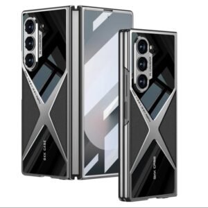 Back Cover Case For Samsung Galaxy Z Fold5 Shockproof Protective Polished Guard Business Leather Case For Men Boys Featured