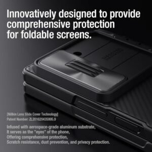 For Samsung Galaxy Z Fold 6 Caseslide Camera Cover Creative Hinge Protectionhidden Kickstand Protective Phone Case For Galaxy Z Fold 6 5g Black Featured