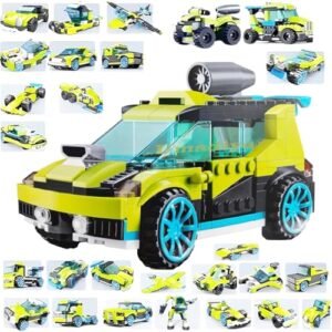 Galaxy Hi Tech Architect Block 30 In 1 Rocket Rally Racing Cars Building Blocks 241 Pieces Creative Construction Toy For Kids Diy Brick Robot Jet Ship Models Play Build Skill Ideal For Boys Girls Featured