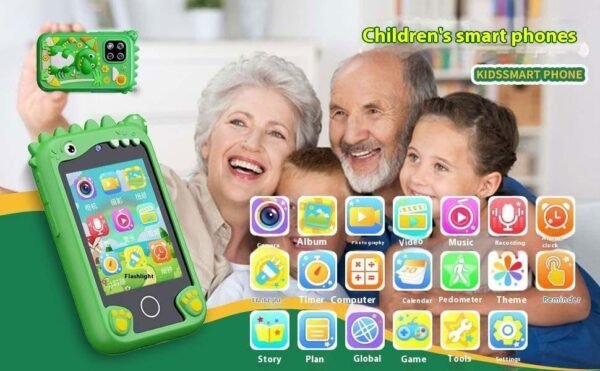 Phone Camera For Kids Screen Touch 512mb Memory Clock Torch 2 8 Ips Screen Games Silicone Case Cover Digital Video Camera For Toddler Real Toy Camera For Kids Birthday Gift Gallery 5