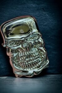 Classy Skull Head Design Lighter Outdoor Survival Tool Mens Smoking Lighter Pocket Lighter With Fuel For Unisex Featured