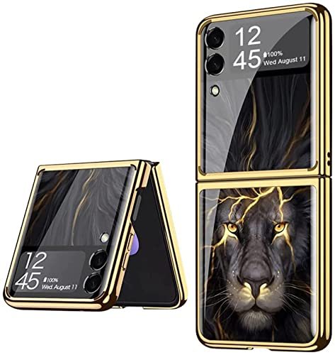 9h Glass Back Case For Samsung Galaxy Z Flip 4 Ultra Thin Full Body Protection Folding Hard Back Cover Design 1 Featured