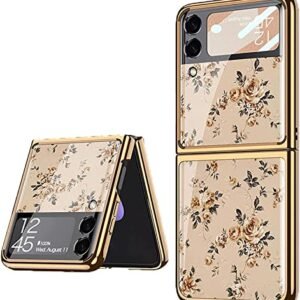 9h Glass Back Case For Samsung Galaxy Z Flip 4 Ultra Thin Full Body Protection Folding Hard Back Cover Featured