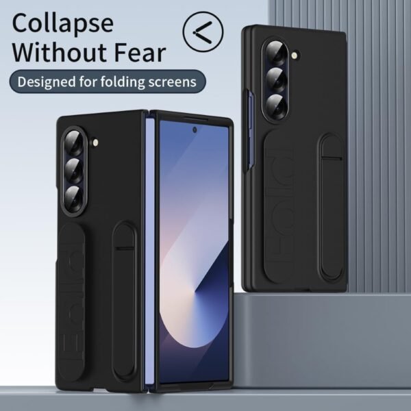 Acedun Ultra Slim Premium Wrist Strap Case Compatible With Samsung Galaxy Z Fold6 Galaxy Fold 6 Case Cover With Kickstand Gallery 2