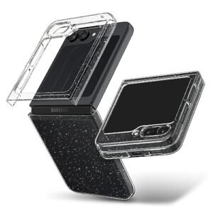 Air Skin Glitter For Samsung Galaxy Z Flip 5 Case Transparent Galaxy Z Flip 5 Back Cover Crystal Quartz Featured