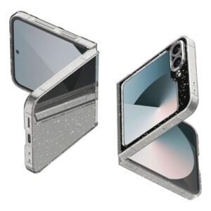 Air Skin Glitter For Samsung Galaxy Z Flip 6 Case Transparent Galaxy Z Flip 6 Back Cover Crystal Quartz Featured