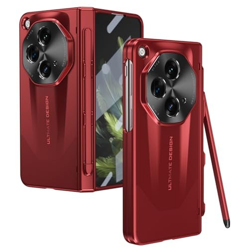 All Inclusive Oneplus Protector Case Octagon Camera Screen Protector Hinge Protection Plating Pc Cover Case Red Featured