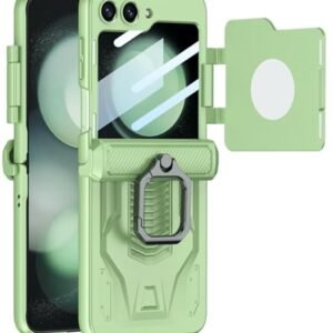 Armour Grade Back Case With Back Screen Magnetic Closer Hinge Cover For Samsung Galaxy Z Flip5 Z Flip 5 Cover Case Featured