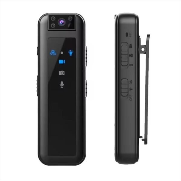 Ausek Hd Mini Body Camera With Night Vision 256gb Support 180 Rotating Lens Upto 5 Hour Recording Time Night Vision Body Cam Video Recorder For Police And Personal Security Featured