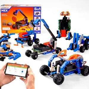 Avishkaar Mex 5 In 1 Diy Robotics Starter Kit Robot Toys For Kids Aged 8 12 Building Construction Set With 100 Parts Learning Educational Stem Kit Made In India Multicolor Featured