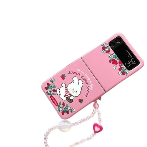 Back Cover Case For Samsung Galaxy Z Flip4 Scratch Resistant Anti Slip Tpu Shockproof Protective Durable Playful Adorable Bunny Design Case For Girls Women Featured