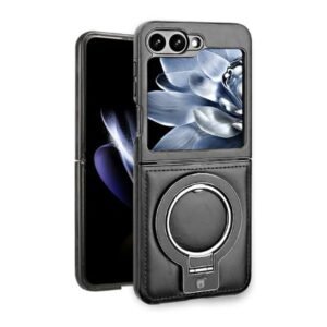 Back Cover Case For Samsung Galaxy Z Flip5 Shockproof Protective Magno Pro Leather Bracket Case For Men Boys Featured