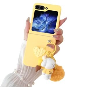 Back Cover Case For Samsung Galaxy Z Flip6 Scratch Resistant Anti Slip Tpu Shockproof Protective Durable Adorable Creature Cartoon Heart Case Featured
