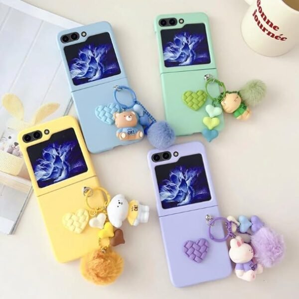 Back Cover Case For Samsung Galaxy Z Flip6 Scratch Resistant Anti Slip Tpu Shockproof Protective Durable Adorable Creature Cartoon Heart Case Gallery 3