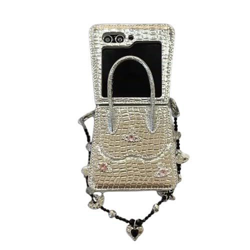 Back Cover Case For Samsung Galaxy Z Flip6 Scratch Resistant Anti Slip Tpu Shockproof Protective Durable Luxury Handbag Shell Case For Girls Women Featured