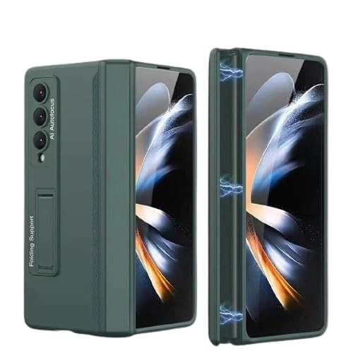 Back Cover Case For Samsung Galaxy Z Fold4 Shockproof Protective Bumper Protection Case For Men Boys With Kickstand Featured