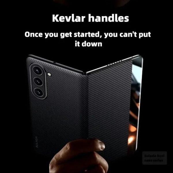 Back Cover Case For Samsung Galaxy Z Fold5 Silicone Shockproof Protective Kevlarra Case For Men Boys Gallery 3