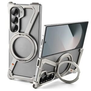 Back Cover Case For Samsung Galaxy Z Fold6 Shockproof Protective Corner Guard Titanium Magnetic Case Featured