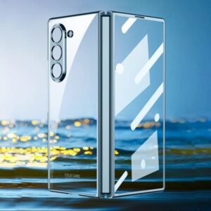 Back Cover Case For Samsung Galaxy Z Fold6 Shockproof Protective Phantom Crystal Clear Case For Men Boys Featured