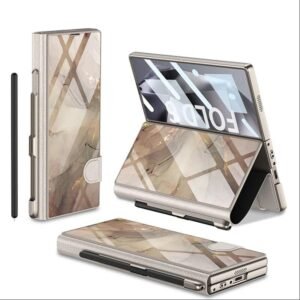 Back Cover Case For Samsung Galaxy Z Fold6 Shockproof Protective Premium Marble Pattern Case For Men Boys Gallery 5