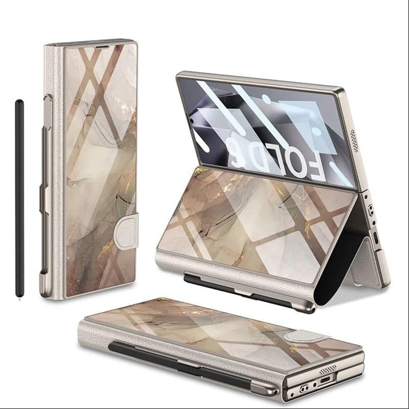 Back Cover Case For Samsung Galaxy Z Fold6 Shockproof Protective Premium Marble Pattern Case For Men Boys Gallery 6