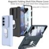 Back Cover For Samsung Galaxy Z Fold 5 With Inbuilt Front Screen Glass Guard And Camera Shutter Protection Shockproof Mobile Coverblue Pack Of 1 Featured