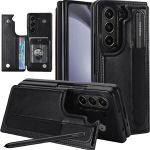Back Cover For Samsung Galaxy Z Fold5 Fold 5 Premium Luxury Wallet Style Phone Case With S Pen Slots Featured