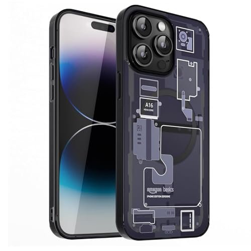 Basics Ultra Hybrid Magfit Back Cover Case Compatible With Magsafe Designed For Iphone 14 Pro Tpu Poly Carbonate Zero One Black Featured
