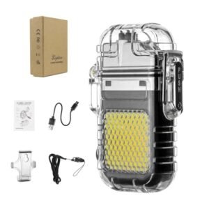 Bebo Creations Dual Arc Plasma Lighters Outdoor Camping Lighter For Men Womentype C Rechargeable Electric Windproof Elighter Fancy Lighters Featured
